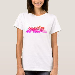 T-shirt Écriture brillante