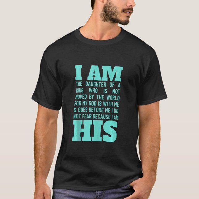 T-shirt Écriture chrétienne Cadeau Bible Verse Foi Dieu Da (Devant)
