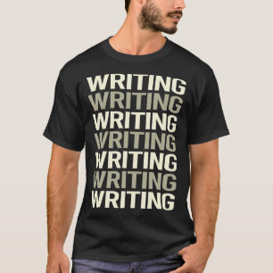 T-shirt Écriture de texte blanc