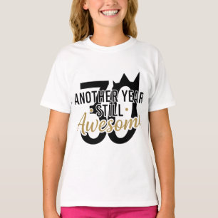 T-shirt Écriture élégante dorée "Incroyable" Typographie N