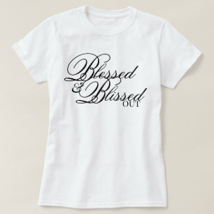 T-shirt Écriture esthétique Affirmation bénie et comblée