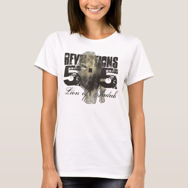 T-shirt Écriture sainte de bible - lion de Judah - FEMMES (Devant)