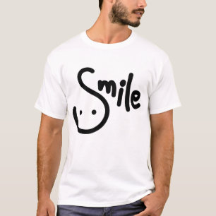 T-shirt Écriture sourire