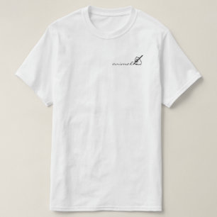 T-shirt Écritures animales (Droits)