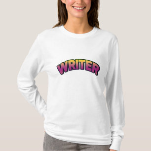 T-shirt Écrivain coloré
