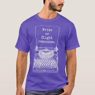 T-shirt Écrivain Drôle Auteur Romancier Écrire Ou Vol Resp