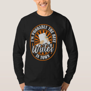 T-shirt Écrivain Romancier hilarant Livre Poésie Auteur
