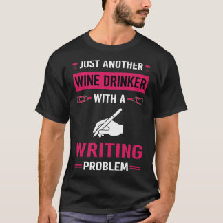 T-shirt Écrivain Wine Drinker