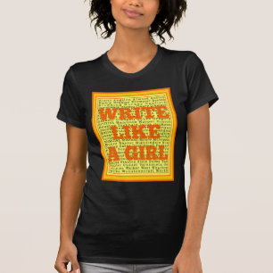 T-shirt Écrivez comme un agrume de fille