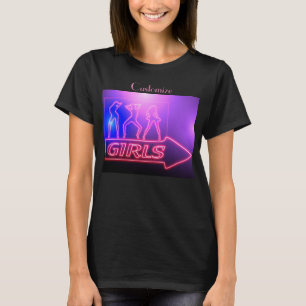 T-shirt Écrivez les filles roses de Neon Thunder_Cove  