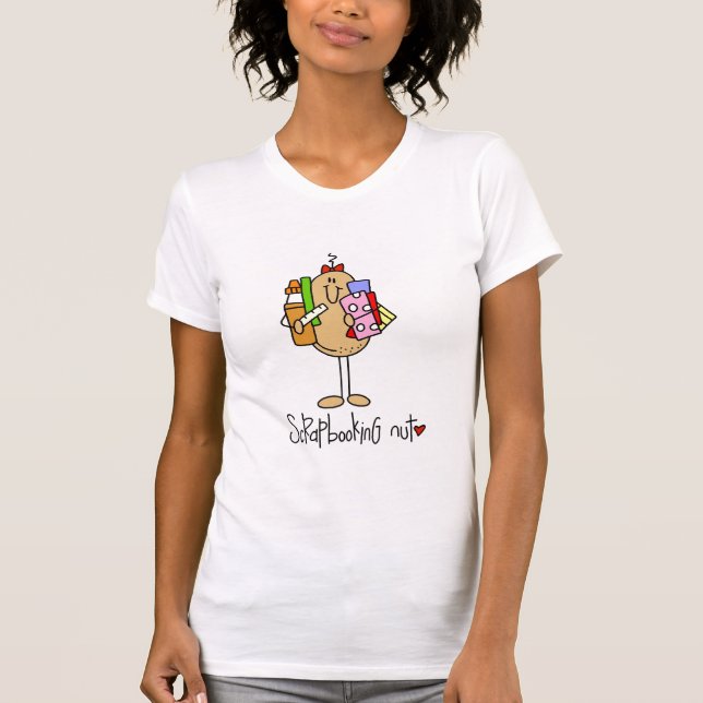 T-shirt Écrou de Scrapbooking (Devant)