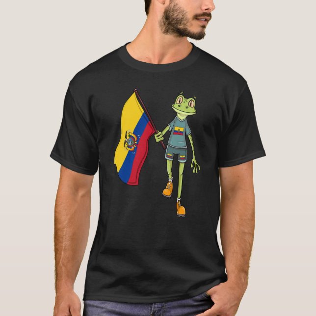 T-shirt Ecuador Fan Frog (Devant)