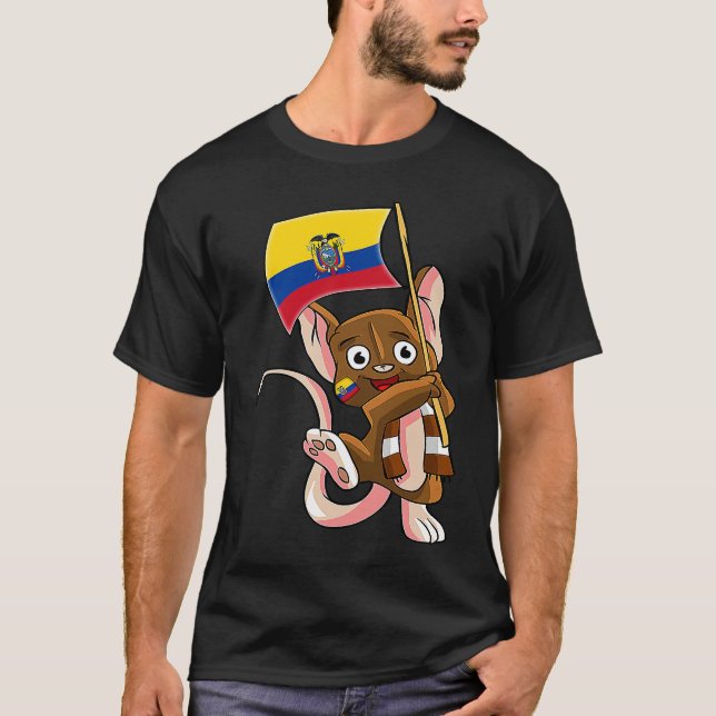T-shirt Ecuador Fan Mouse (Devant)
