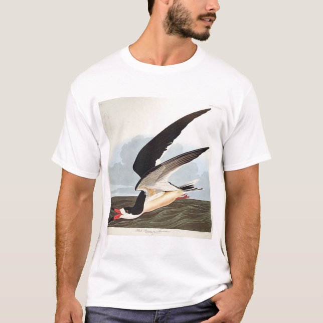 T-shirt Écumoire noire ou Shearwater (Devant)