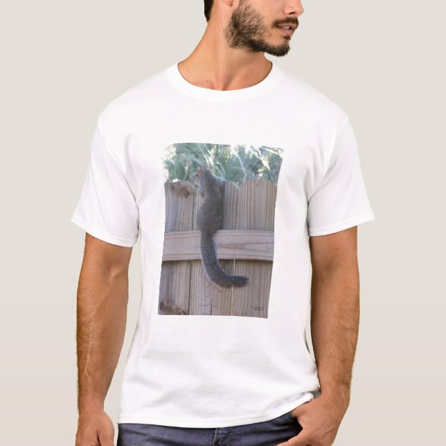 T-shirt Écureuil à la clôture (Devant)