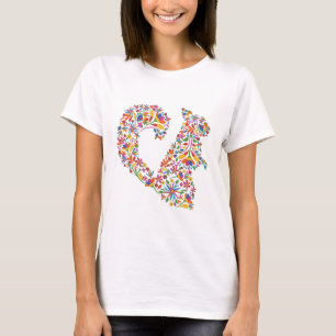T-shirt Écureuil à motifs floraux