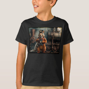 T-shirt Écureuil à vapeur et train