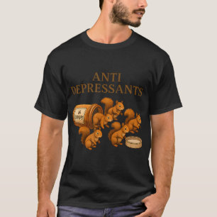 T-shirt Écureuil Antidépresseurs