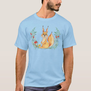 T-shirt Écureuil aquarelle