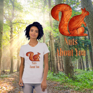 T-shirt Écureuil - bois - noix sur vous