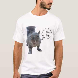 T-shirt Écureuil chic au texte personnalisé