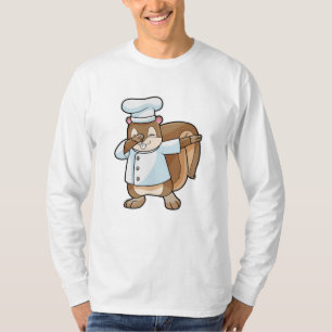 T-shirt Écureuil comme cuire avec tablier de Cuisine