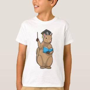T-shirt Écureuil comme enseignant avec livre