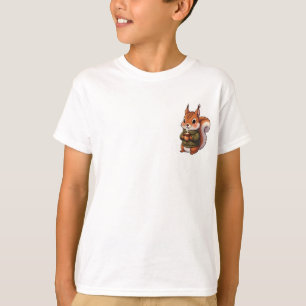 T-shirt Écureuil Confortable dans un Pull Tricoté pour Enf
