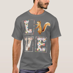 T-shirt Écureuil d'amour vintage