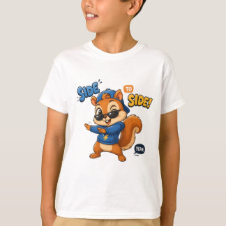 T-shirt Écureuil de danse cool - Hip Hop d'un côté à l'aut