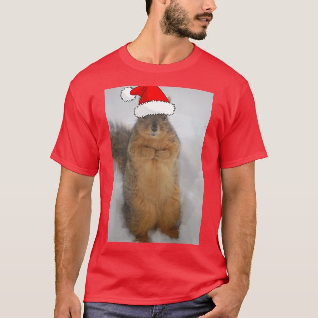 T-shirt Écureuil de Noël (Devant)