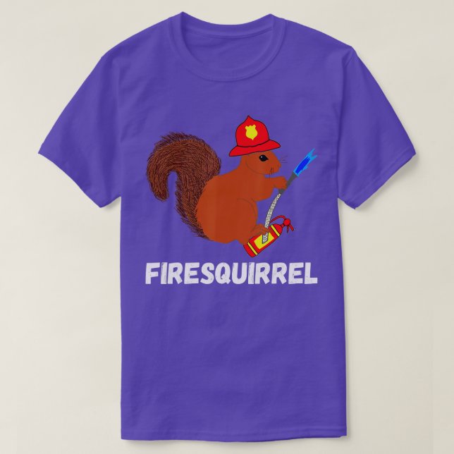 T-shirt Écureuil de pompier Funny Fighter Rodent Fir (Design devant)