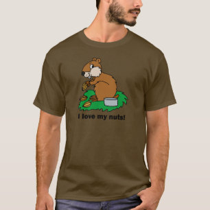 T-shirt Écureuil drôle