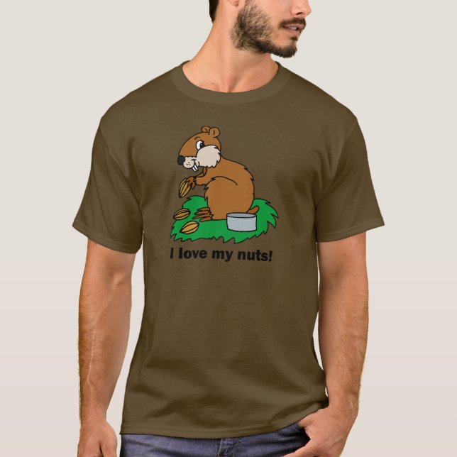 T-shirt Écureuil drôle (Devant)