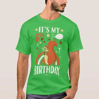 T-shirt Écureuil du 6e anniversaire