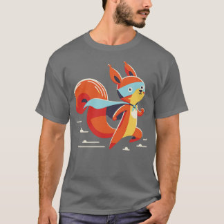 T-shirt écureuil en action