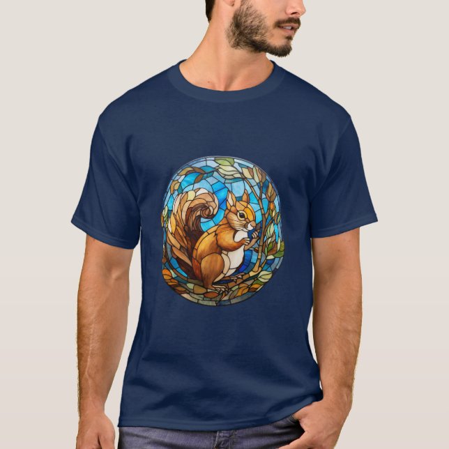 T-shirt Écureuil en verre doux (Devant)