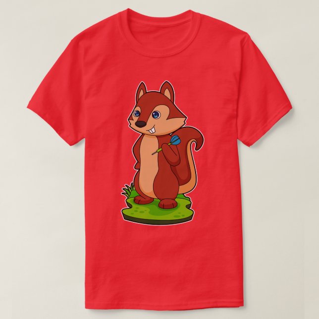 T-shirt Écureuil fléchettes (Design devant)