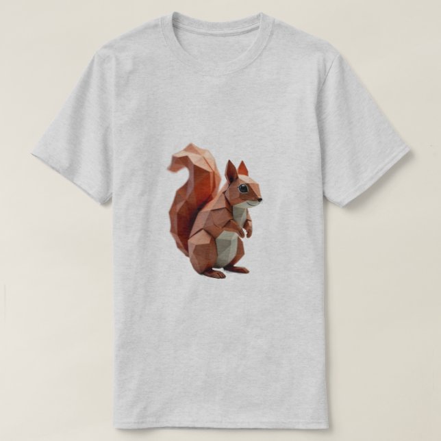 T-shirt Écureuil géométrique (Design devant)