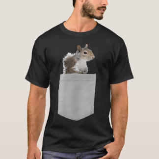 T-shirt Écureuil Gris d'Amérique Dans Votre Pochette
