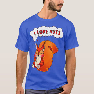 T-shirt Écureuil I Love Nuts