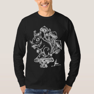 T-shirt Écureuil Longsleeve noir