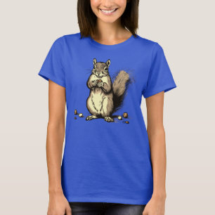 T-shirt Écureuil mignon avec ses noix pour Amoureux des an