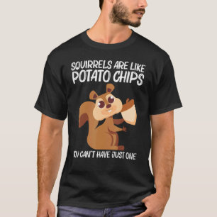 T-shirt Écureuil pour hommes femmes rongeur animal de forê