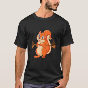 T-shirt Écureuil Power Forêt Animale Amour meilleur ami Sq