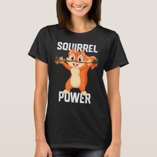 T-shirt Écureuil Puissance Forêt Animal Amour Meilleur Am