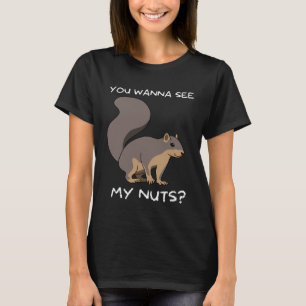 T-shirt Écureuil Tu veux voir ma blague de noix