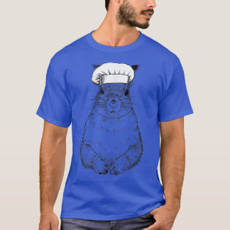 T-shirt Écureuil Woodland Animal Chef Drôle Cuisine Cuisin