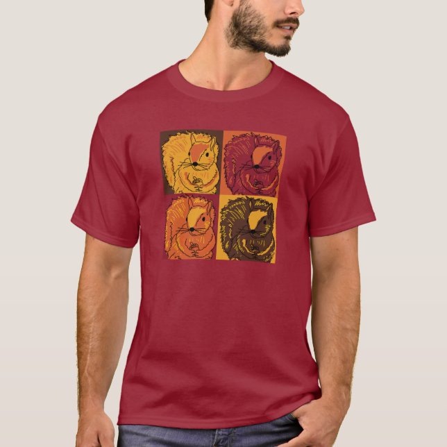 T-shirt Écureuils d'automne (Devant)