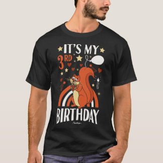 T-shirt Écureuils de 3e anniversaire